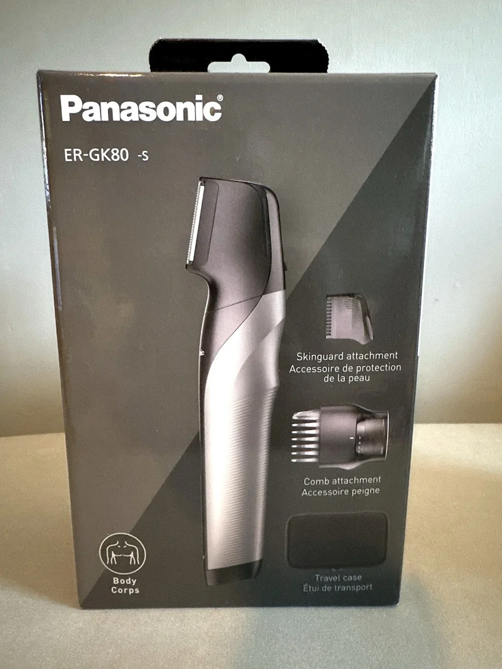 NWT Factory Sealed Panasonic ER-GK80-S Body Groomer Wet/Dry Trimmer